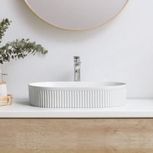 Cove 580mm Matte Ceramic Above Counter Basin